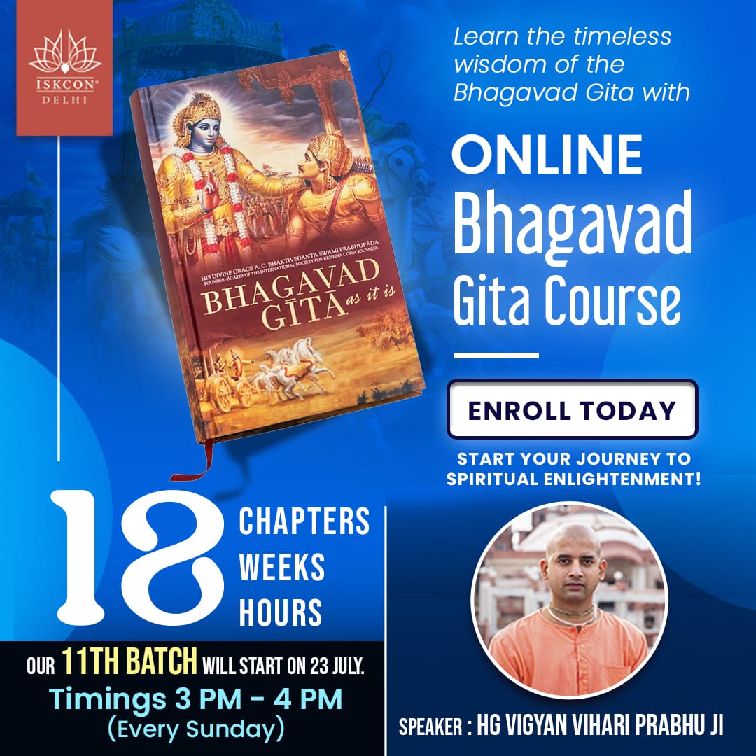 Online Bhagavad Gita Course ISKCON Delhi